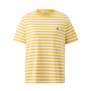 【匹马棉】Eland衣恋T恤女学院风圆领宽松纯棉合身短袖上衣夏季款