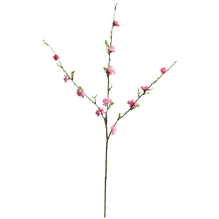 高档桃花枝假花仿真花摆件客厅家居餐桌花装饰品摆设摄影拍摄道具
