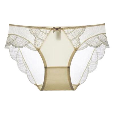 神秘自信！黑色蕾丝性感女三角裤