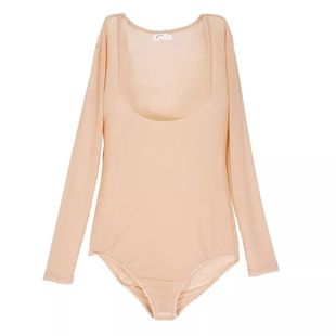 奥丁娜蕾 肚皮舞连体上衣弹力内搭网纱服装女成人修身显瘦上衣