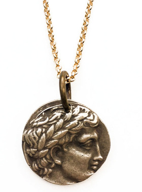 雅典娜欧洲希腊浮雕项链定制
