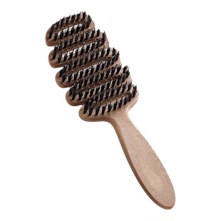 松塔猪鬃护发梳发顶蓬松神器按摩头部顺发排骨梳网红梳子女士专用