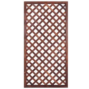 庭院防腐木栅栏围栏花园加厚网格篱笆爬藤架室内隔断阳台花架定制