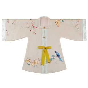 喜鹊啾啾┃断码清仓人棉提花重工刺绣毛呢春节红披袄明制比甲汉