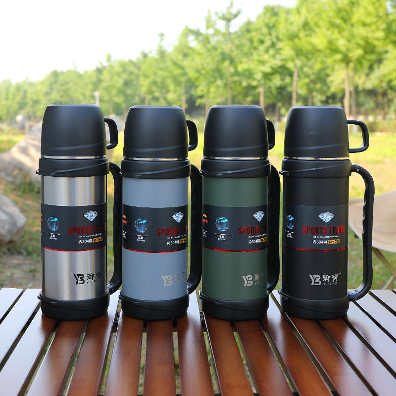 304不锈钢保温壶大容量家用热水壶保温瓶男女车载便携保温杯5升2L