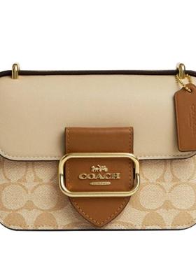 【官方授权】COACH/蔻驰 女士小方包单肩斜挎腋下包2024新款正品