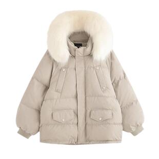 网红炸街外套高级范女2025秋冬新款加厚女神洋气时髦羽绒棉衣棉服