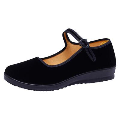 老北京布鞋平跟布鞋工作鞋妈妈鞋