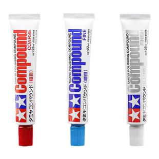 田宫打磨膏镜面抛光膏 高达模型车壳研磨划痕工具粗目细目打磨膏