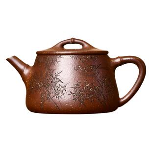 正品名家李建军全纯手工紫砂泡茶壶家用高端大师小号容量高石瓢