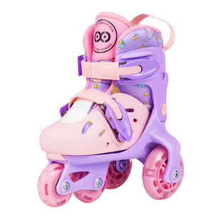 宝宝溜冰鞋幼儿童轮滑鞋2男孩3女孩5男童6岁女童四双排网红旱冰鞋