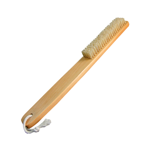 原木色木质猪鬃毛床刷大衣刷除尘刷子木刷软毛刷清洁刷 可刻字