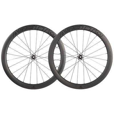 ASETTO PRO轻量碳纤维轮组公路自行车碟刹圈刹T800碳刀轮毂700C