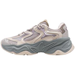 特步花瓣鞋MAX女鞋夏季革网正品增高运动鞋休闲鞋子975318320046