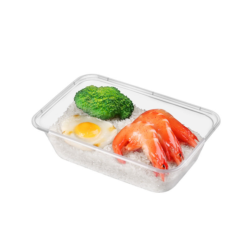 用了么长方形塑料一次性餐盒