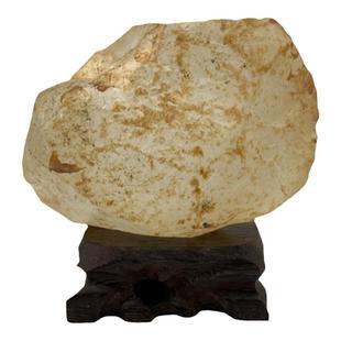 稀少东海本地老水晶新出土无处理原石镇宅白水晶茶晶矿石摆件