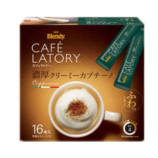 年货日本进口AGF Blendy速溶咖啡粉卡布奇诺拿铁意式咖啡固体饮料