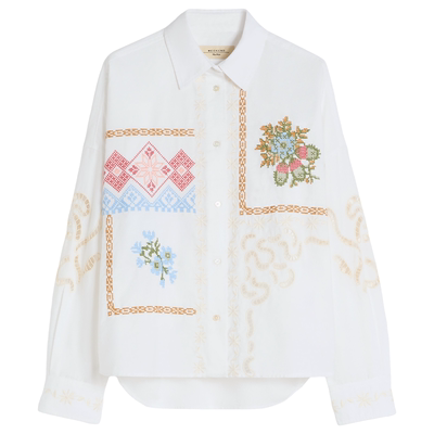 Weekend MaxMara 2026春夏新款女装棉质印花翻领衬衫5111026206