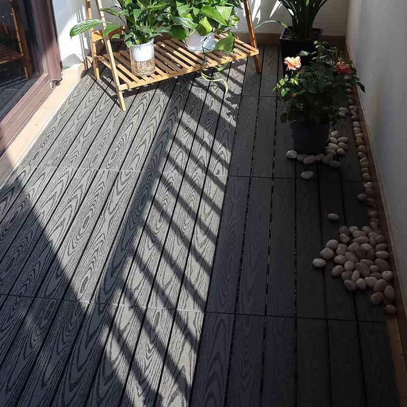 30X60户外地板阳台自铺木地板露台花园铺设庭院地面塑防腐木改造
