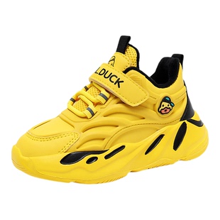 小黄鸭童鞋男童二棉鞋2025秋冬新款加绒加厚保暖冬季儿童运动鞋潮