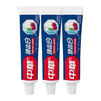 中华健齿白小苏打牙膏200g×3支