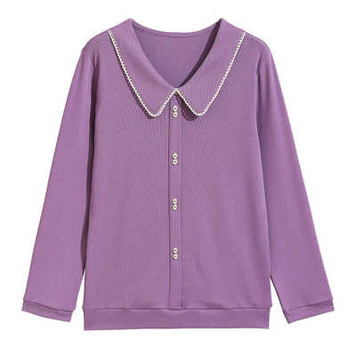 不起球不褪色不缩水减龄宽松上衣