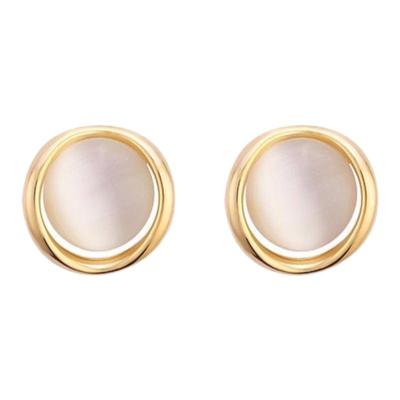 999纯银猫眼石耳钉新款