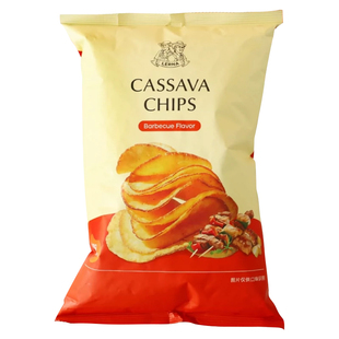 印尼进口莱纳LERNA烧烤黑胡椒香辣奶酪味原切木薯片追剧解馋零食