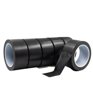 黑色警示胶带PVC黑色斑马线警戒地标贴划线5S防撞隔离标识贴工厂仓库运动场地车间地面地板胶带防水耐磨胶纸