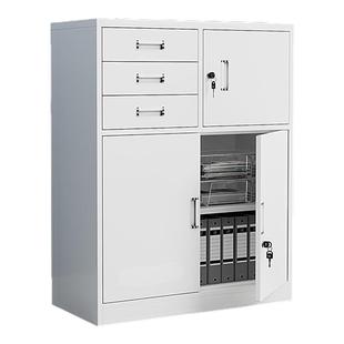 办公室偏三保矮柜财务钢制文件柜资料档案柜带锁凭证柜抽屉矮柜