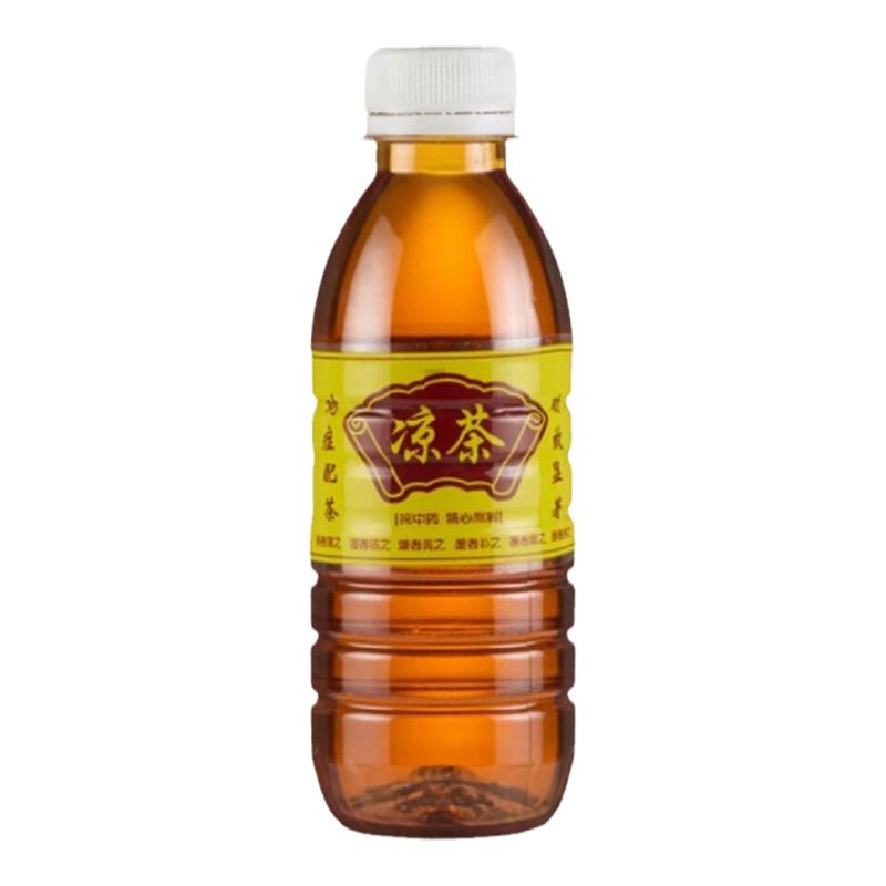 加厚300ml凉茶瓶凉茶罐塑料瓶甘蔗瓶光瓶一次性140个配盖可订制