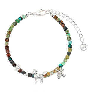 SERENESS所若 数云的下午 小马驹绿松石手链 纯银原创设计 默叙