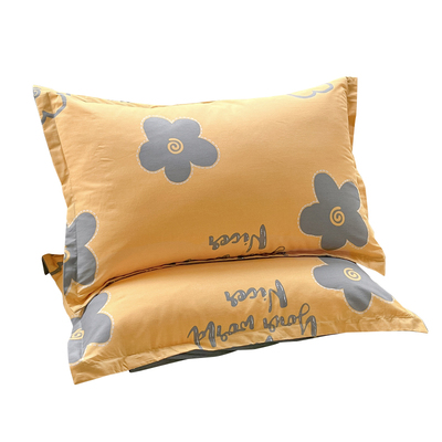 纯棉印花枕套100全棉枕头套一对