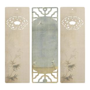 古风宣纸书签手写文创镂空古典中国风创意书签高档镂空蜡染卡纸书法硬笔毛笔流苏学生自制diy自写书法国画