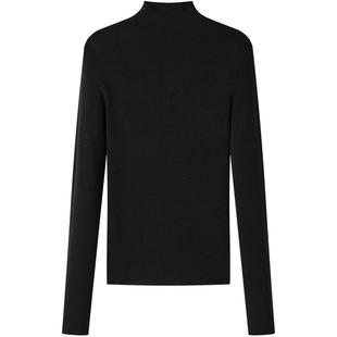 太平鸟无缝系列全羊毛半高领打底针织衫上衣冬可机洗无缝全成型