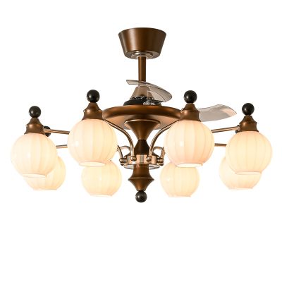 法式复古南洋风隐形风扇灯