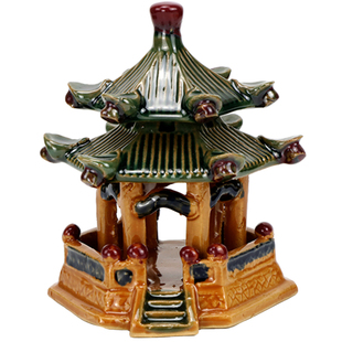 鱼池假山摆件吸水石配件盆景造景上水石大型凉亭装饰品园林水锈石