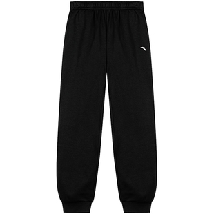 安踏儿童加绒保暖长裤男童卫裤秋冬中大童运动裤帅气休闲束脚裤子