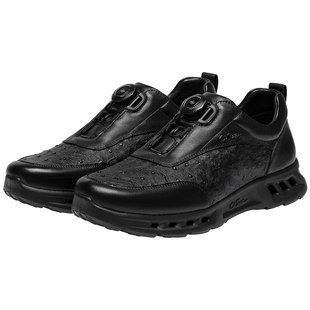 【珍稀鸵鸟皮】CDJAZZ卡地爵士男鞋秋冬轻柔缓震厚底运动休闲鞋