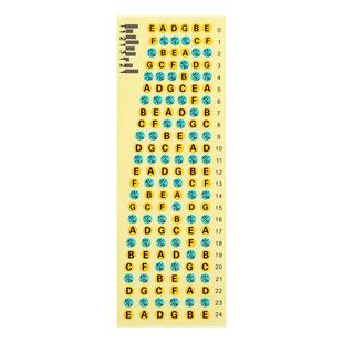 吉他指板贴纸电吉他尤克里里音阶贴新手品位音阶图不留胶装饰贴纸