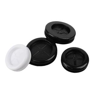 双面防尘护线圈橡胶出线护套卡扣式配电箱护线套过线口密封圈阻燃