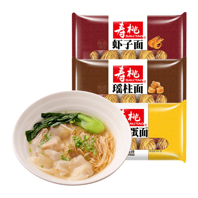 寿桃牌虾子面广东竹升面