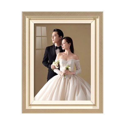 定制结婚纱照相框摆台加打印照片