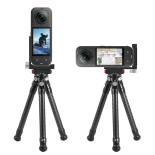 BGNing 适用Insta360 X5横竖拍L型转接支架影石360X4X3X2全景相机1/4转接底座凸台防反转磁吸L型快装快拆座