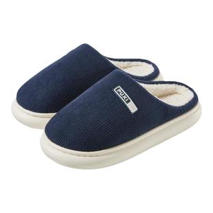 朴西2025秋冬季新款男士棉拖鞋室内家居防滑保暖情侣简约拖鞋女士