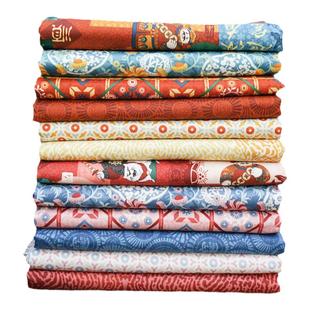 柯布 财神送福系列 20支平纹棉布手工DIY汉服面料包包服装娃衣