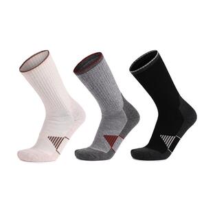 加厚中筒运动袜防滑透气袜底徒步登山袜子保暖男女美利奴羊毛毛巾