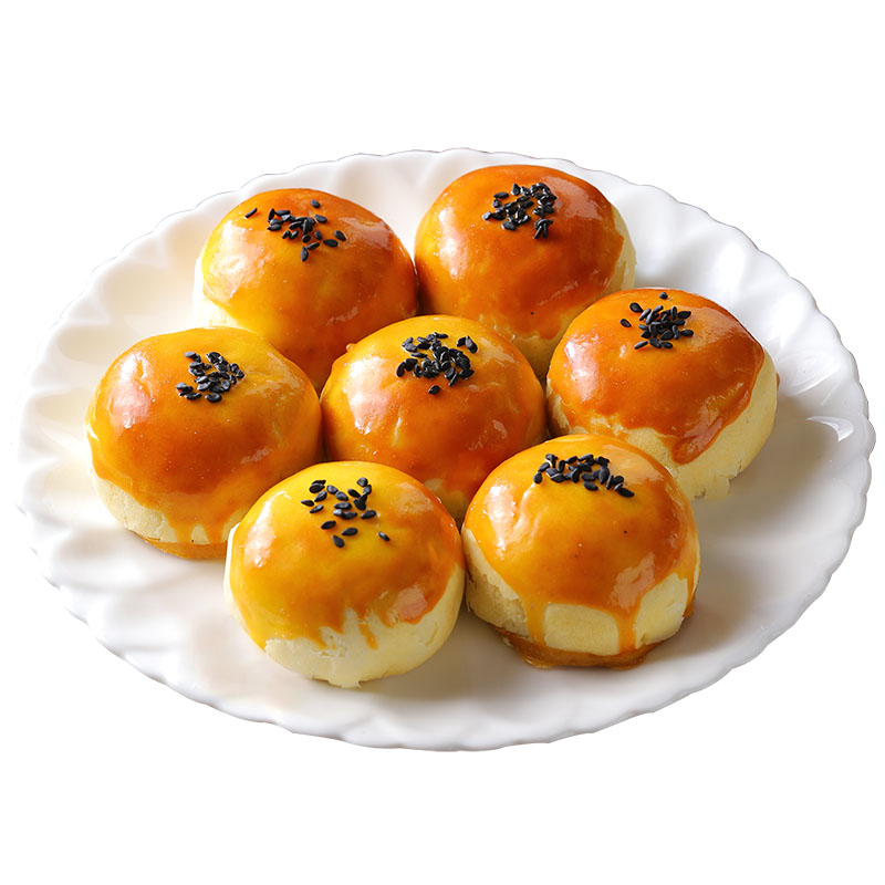 蛋黄酥雪媚娘夹心面包早餐