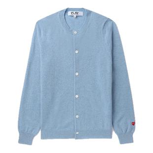 IT CDG PLAY COMME des GARÇONS川久保玲女装纯色针织开衫羊毛衫