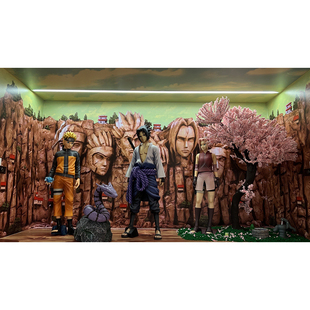 火影忍者漩涡火影岩鸣人宇智波佐助春野樱背景展柜贴不干胶现货